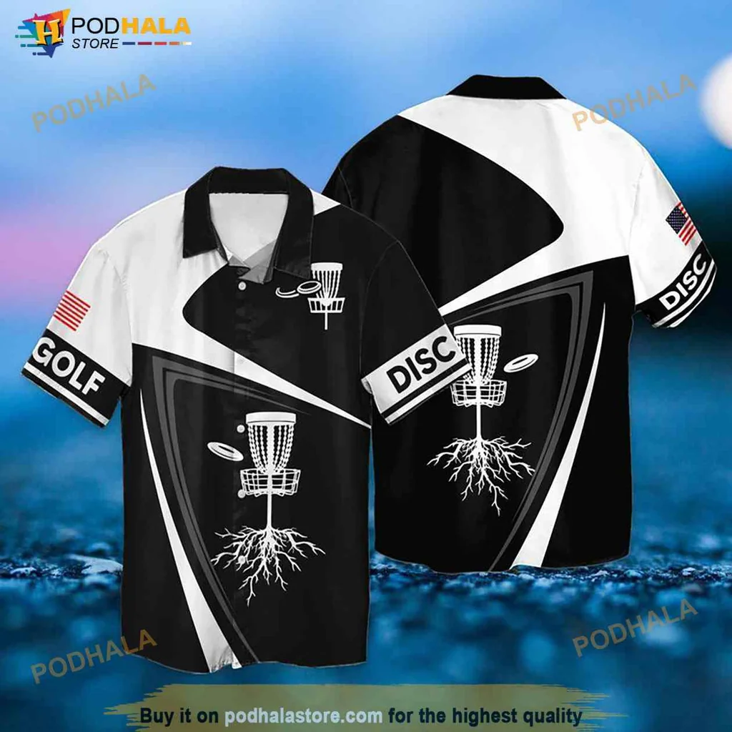 4th Of July Disc Golf Hawaiian Shirt With Patriotic Design