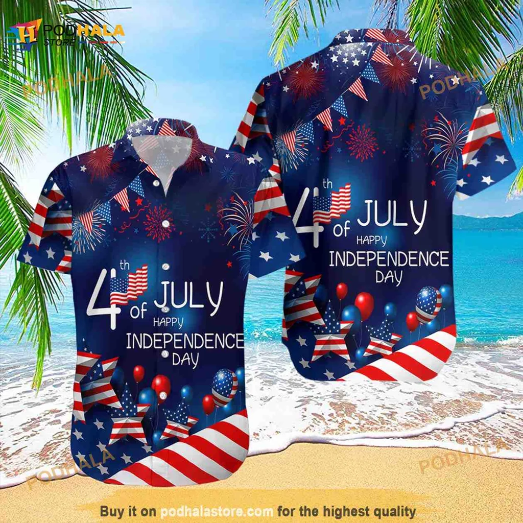 4th Of July Independence Day Hawaiian Shirt, Patriotic Aloha Style