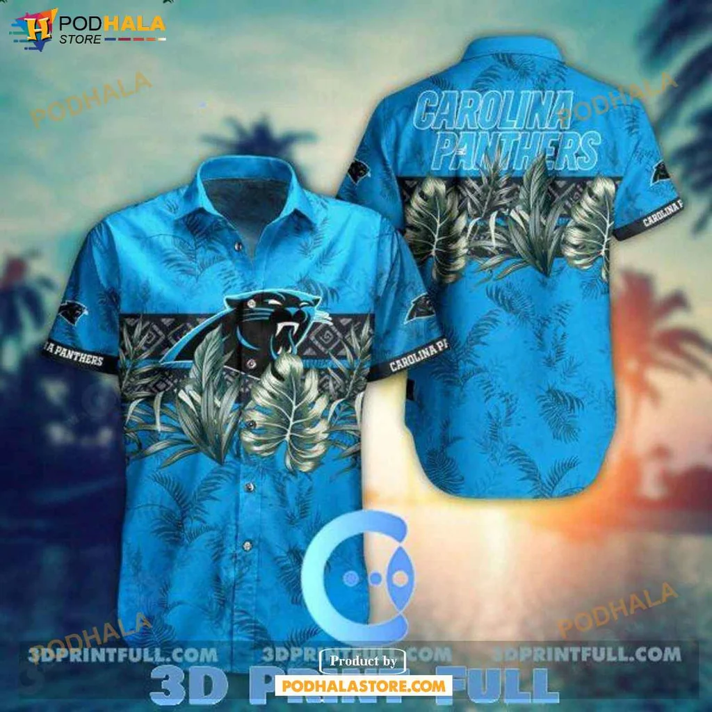 Aloha Panthers Fan Hawaiian Shirt, Vibrant Summer Design For Nfl Enthusiasts