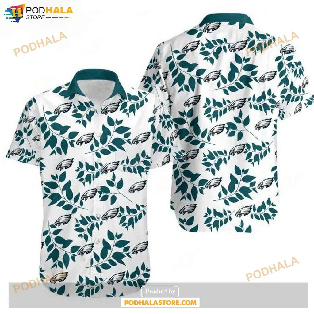 Aloha Philadelphia Eagles Hawaiian Shirt, Tropical Summer Design For Fans