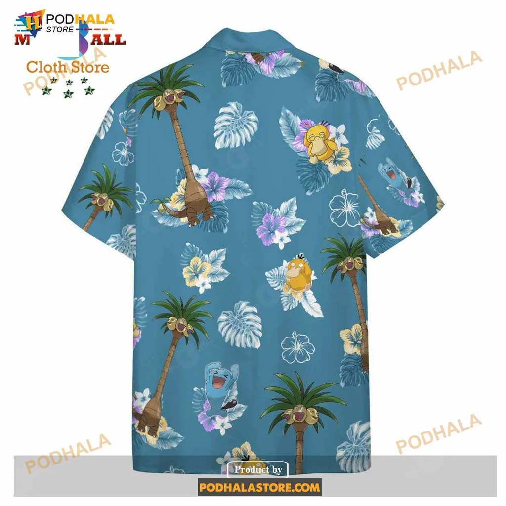 Alolan Exeggutor Tropical Aloha Shirt With Colorful Floral Design Alolan Exeggutor Tropical Aloha Shirt With Colorful Floral Design