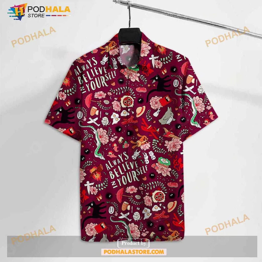 Always Believe In Yourself Hawaiian Shirt With Colorful Illustrations