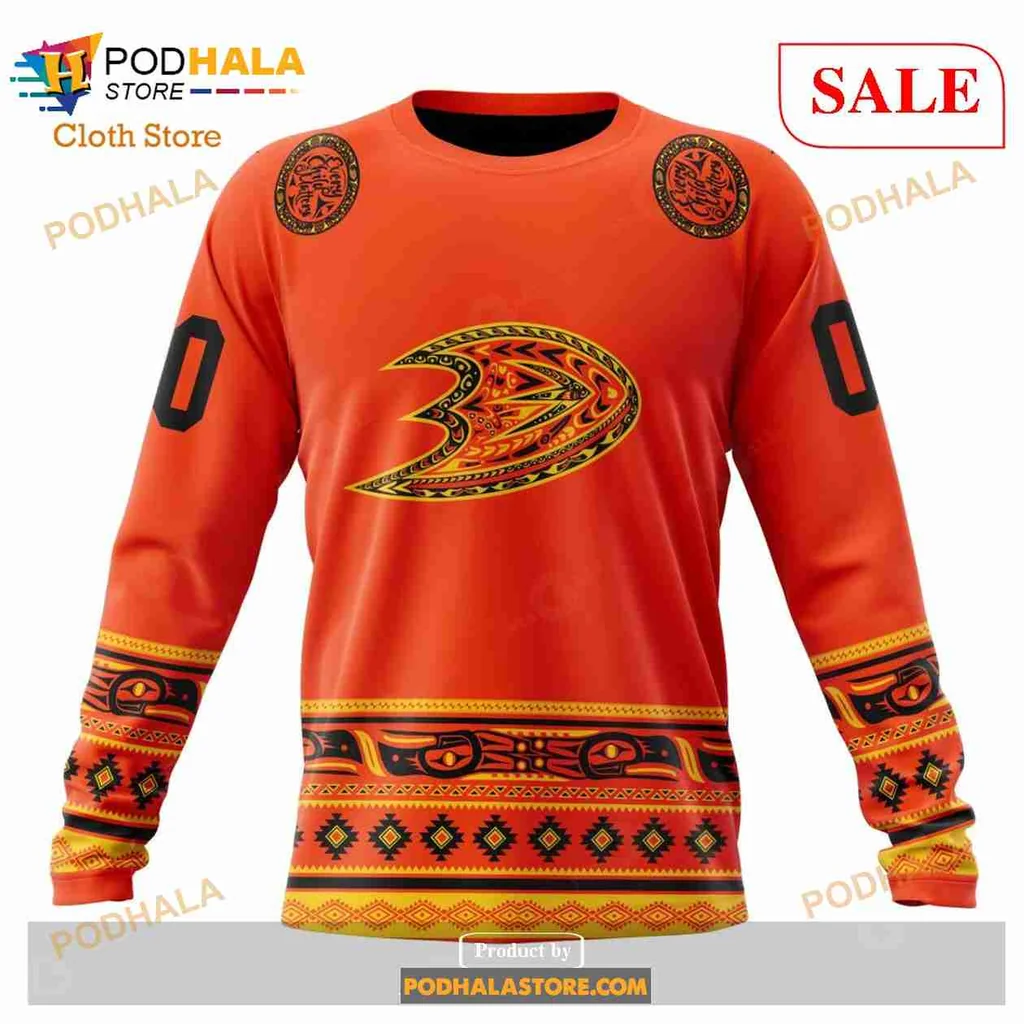 Anaheim Ducks 3D Print Hoodie With Bold Logo And Vibrant Orange Design Anaheim Ducks 3D Print Hoodie With Bold Logo And Vibrant Orange Design