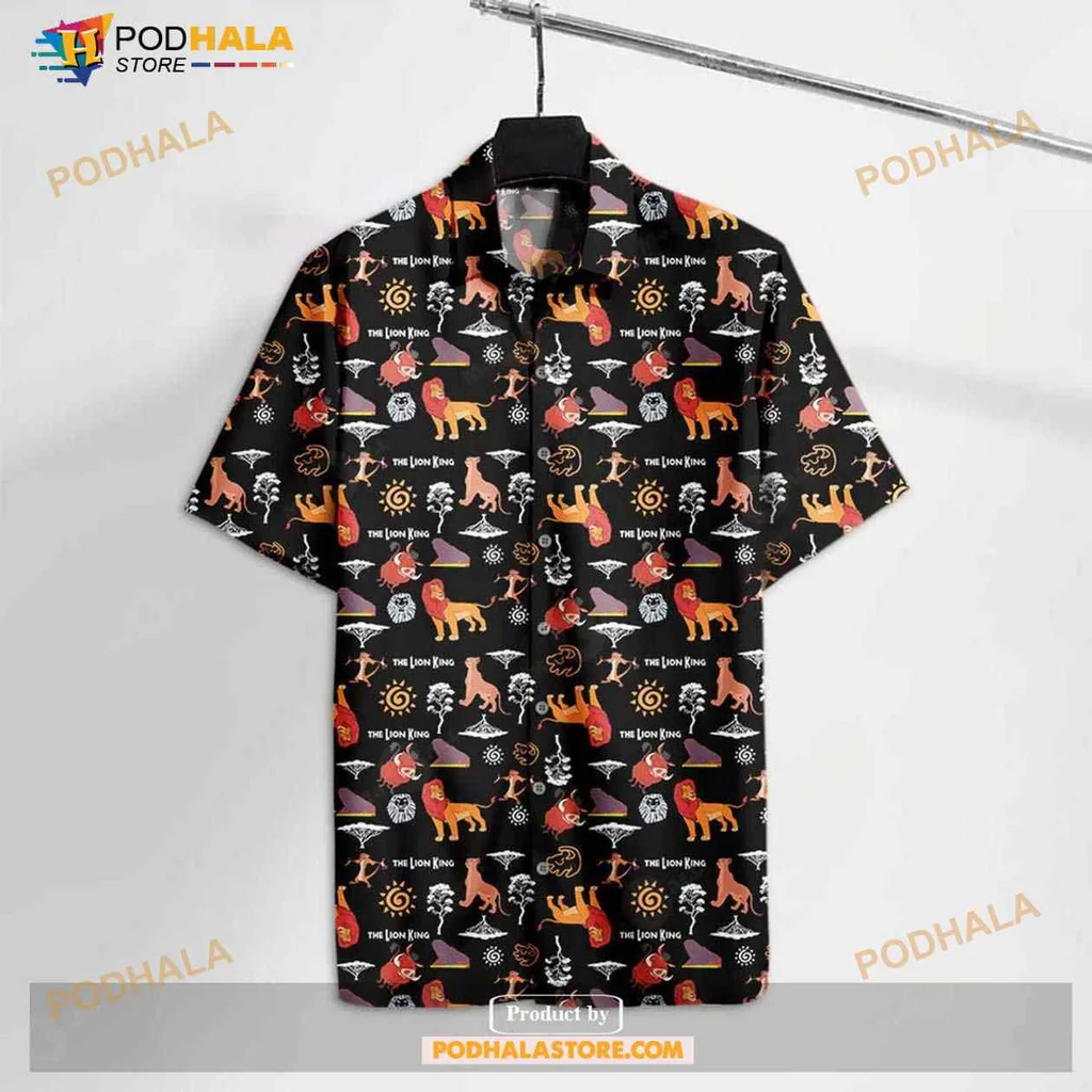 Animated Animal Tropical Hawaiian Shirt With Cartoon Characters