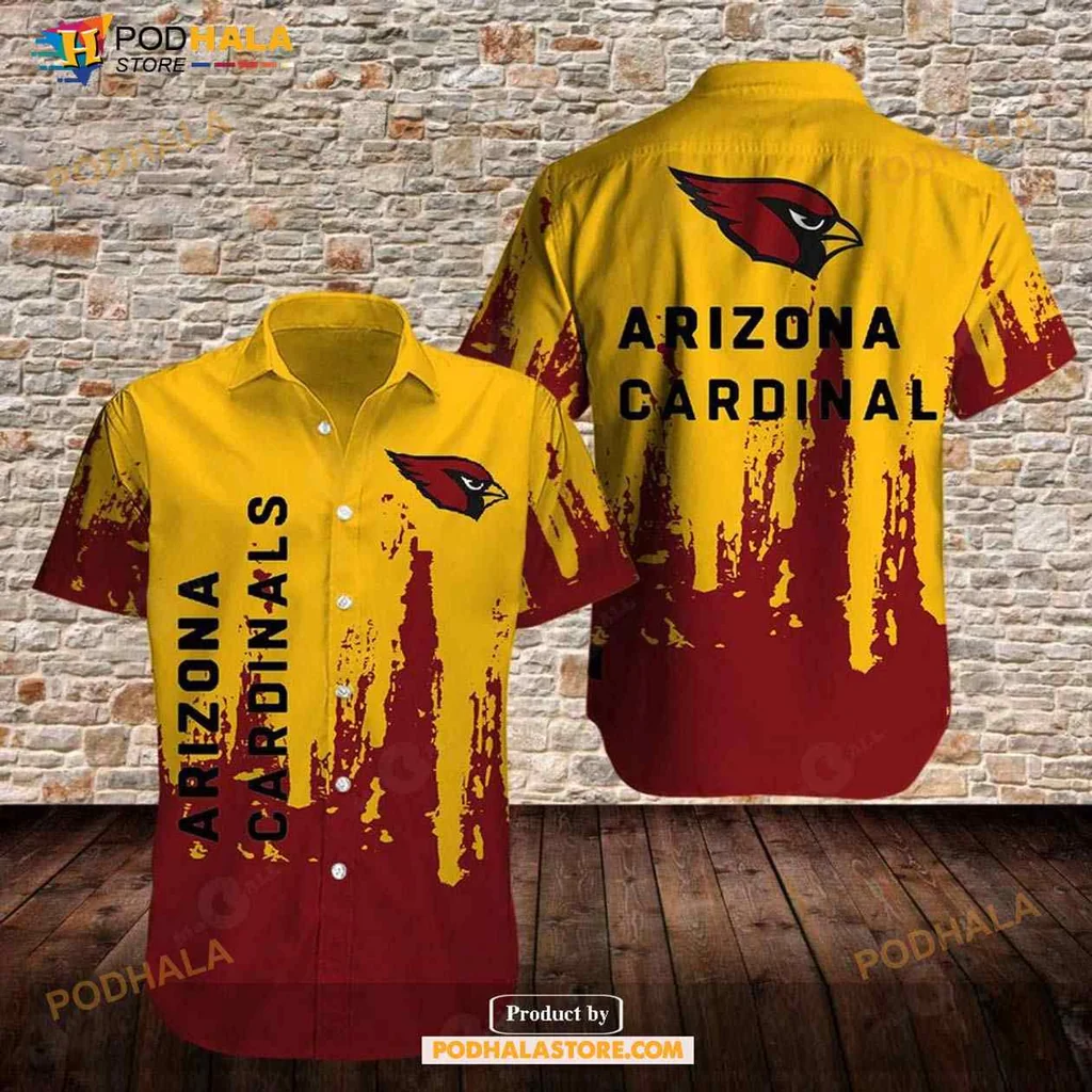 Arizona Cardinals Fan Hawaiian Shirt With Bold Logo And Gradient Design