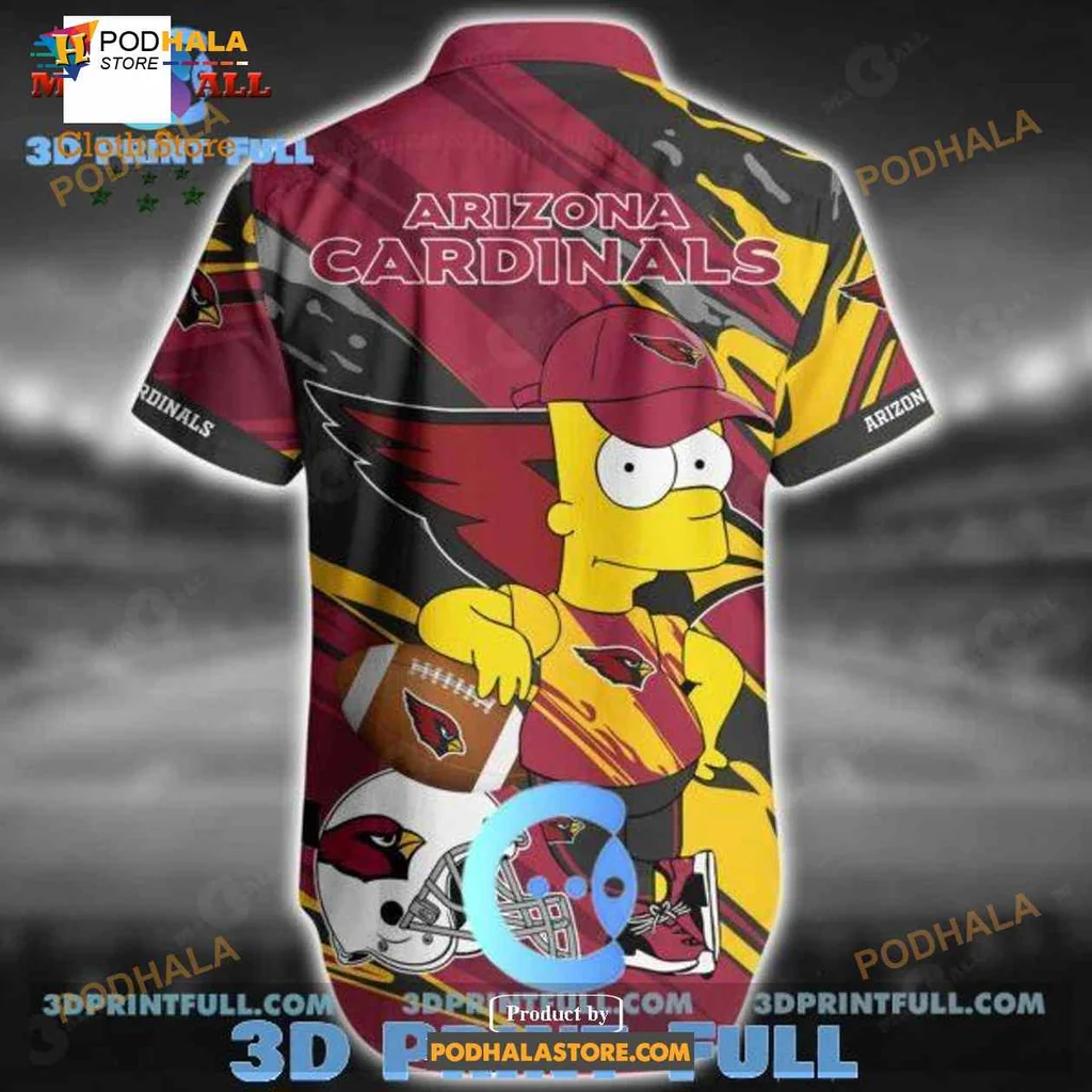 Arizona Cardinals Fan Aloha Shirt With Bold Logo Design Arizona Cardinals Fan Aloha Shirt With Bold Logo Design