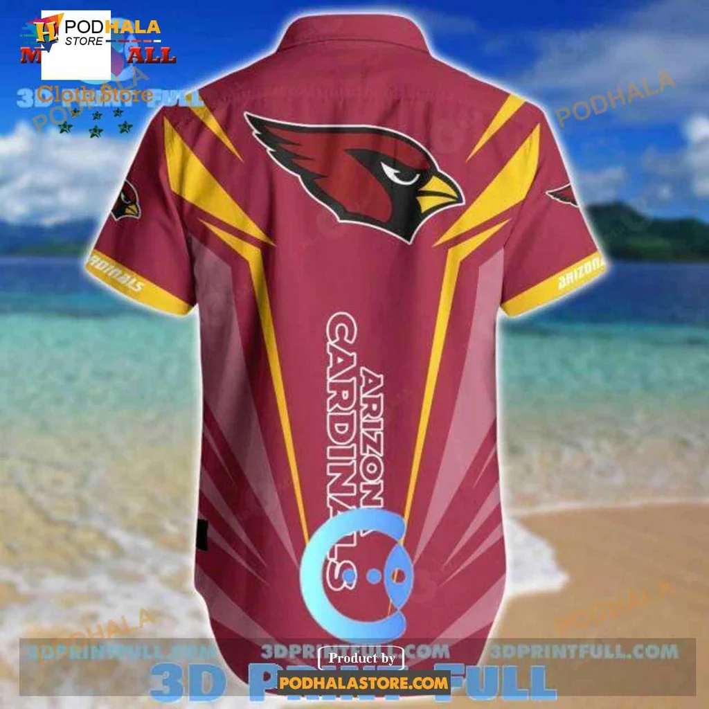 Arizona Cardinals Funny Aloha Shirt Featuring Cool Cartoon Character Arizona Cardinals Funny Aloha Shirt Featuring Cool Cartoon Character