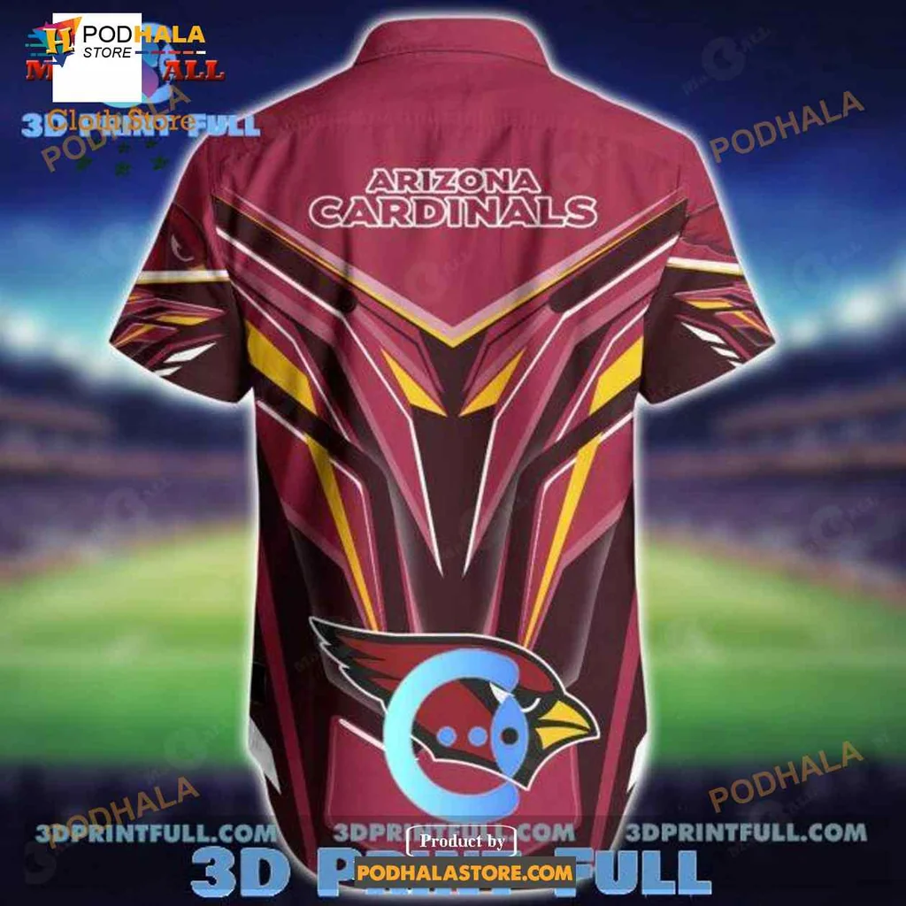 Arizona Cardinals Funny Aloha Shirt Featuring Fierce Cardinal Design Arizona Cardinals Funny Aloha Shirt Featuring Fierce Cardinal Design
