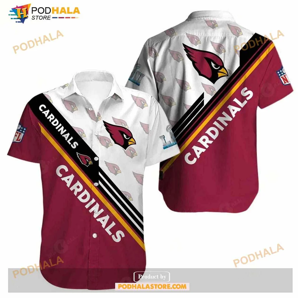 Arizona Cardinals Hawaiian Shirt With Bold Team Colors And Logo