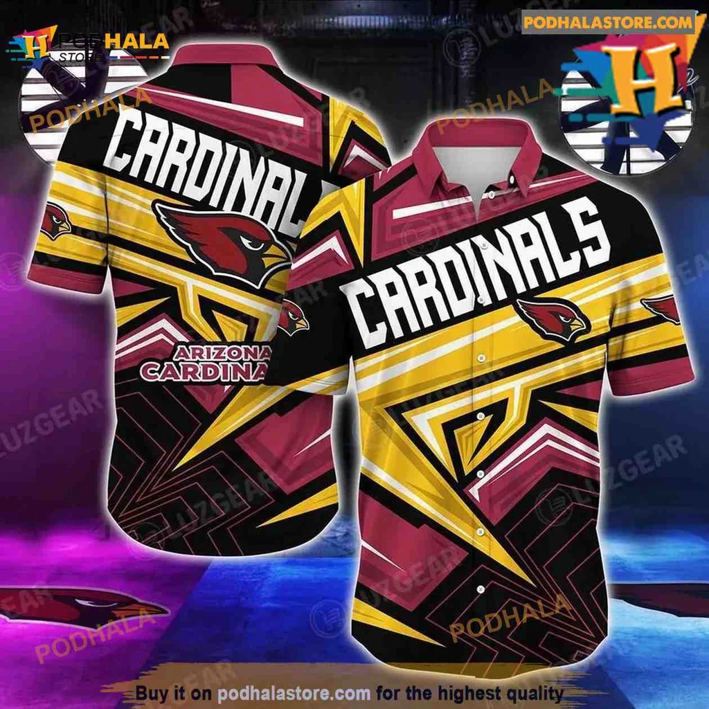 Arizona Cardinals Hawaiian Shirt With Bold Team Spirit Design