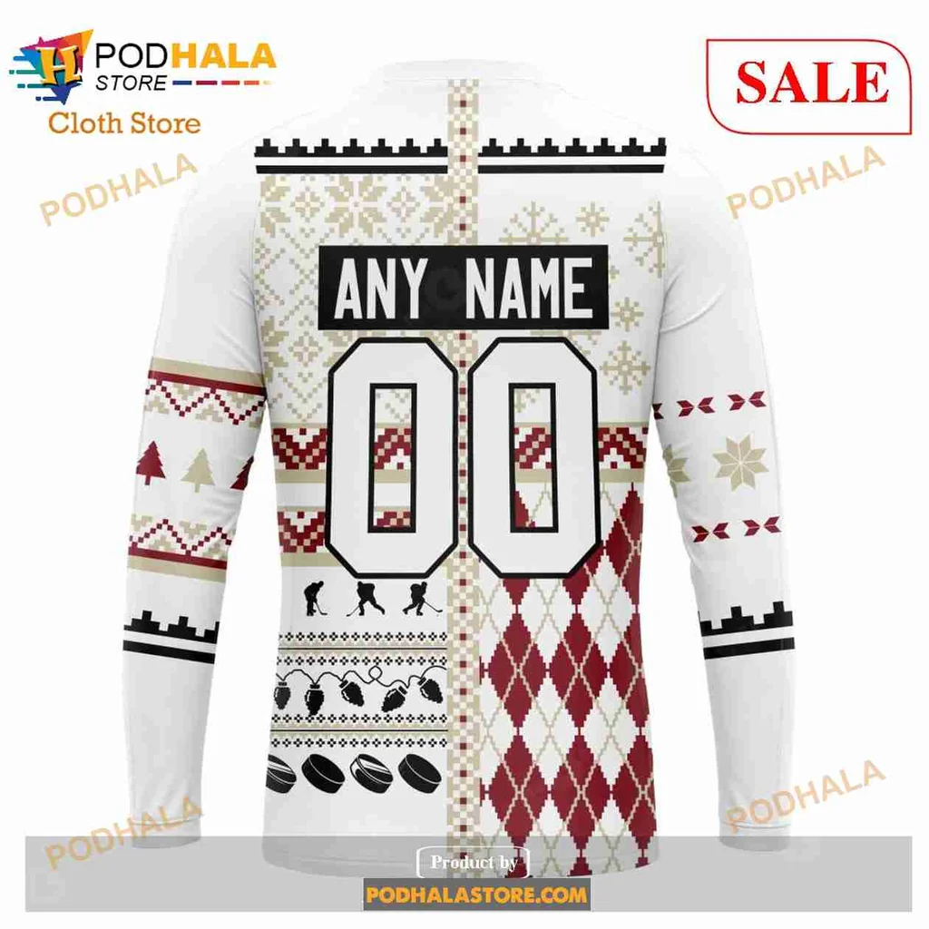Arizona Coyotes Christmas Hoodie With Festive Design And Logo - Product View 5 Arizona Coyotes Christmas Hoodie With Festive Design And Logo - Product View 5