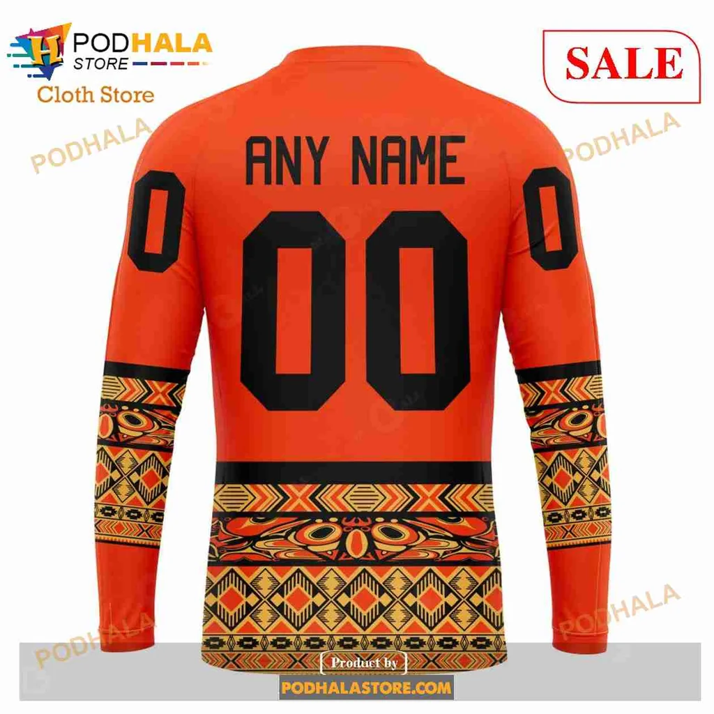 Arizona Coyotes Indigenous Art Hoodie With Geometric Coyote Design - Product View 5 Arizona Coyotes Indigenous Art Hoodie With Geometric Coyote Design - Product View 5