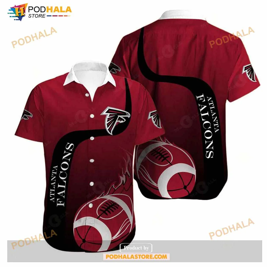 Atlanta Falcons Fan Aloha Shirt, Bold Red Design For Game Day Enthusiasts