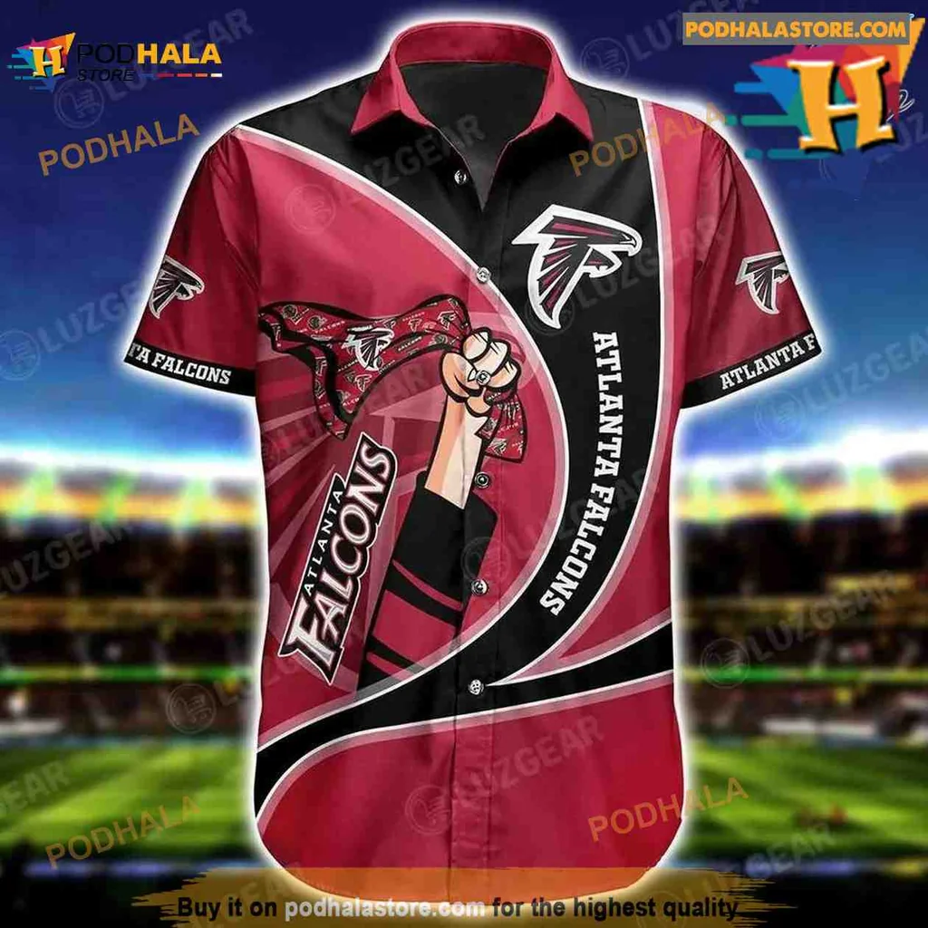 Atlanta Falcons Hawaiian Shirt, Bold Team Spirit Design For Nfl Fans