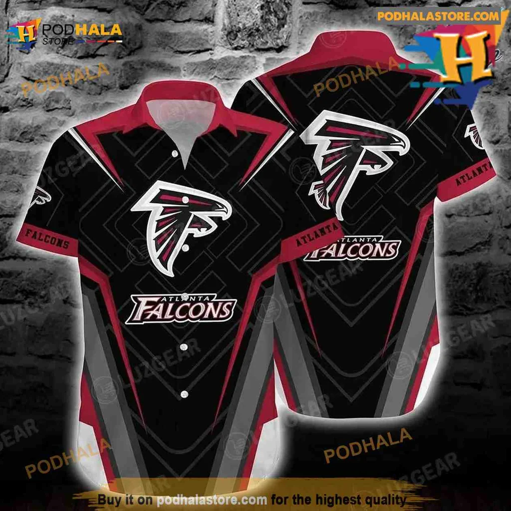 Atlanta Falcons Hawaiian Shirt Featuring Bold Logo And Stylish Design