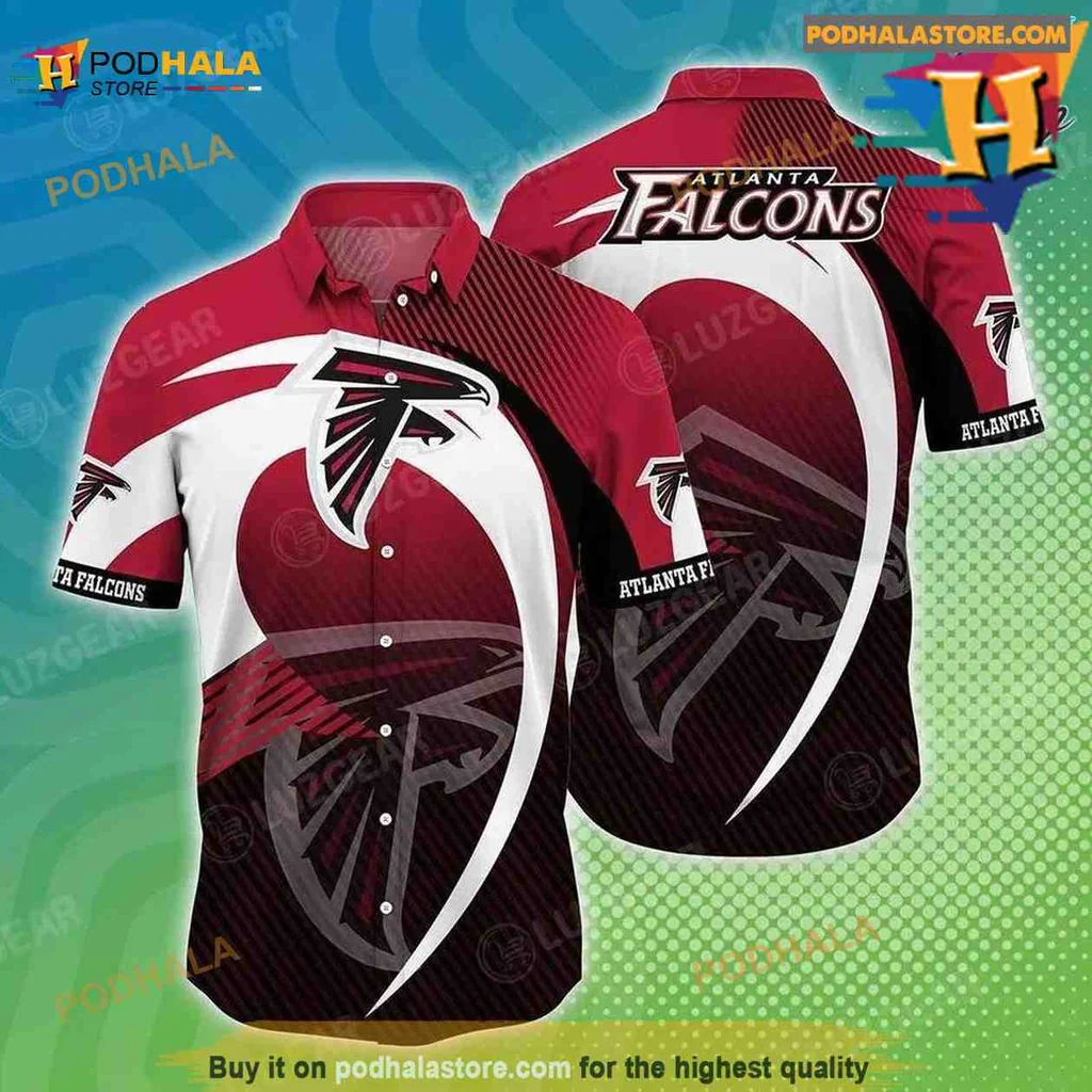 Atlanta Falcons Hawaiian Shirt, Summer Beach Apparel For Fans