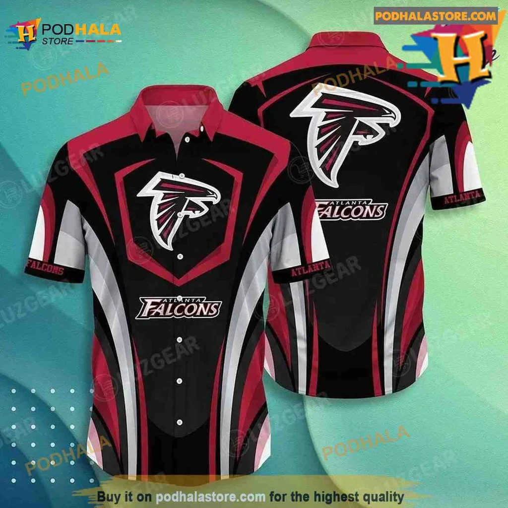 Atlanta Falcons Hawaiian Shirt With Bold Logo And Dynamic Design