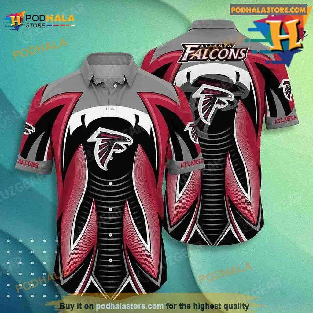 Atlanta Falcons Hawaiian Shirt With Bold Logo And Dynamic Patterns