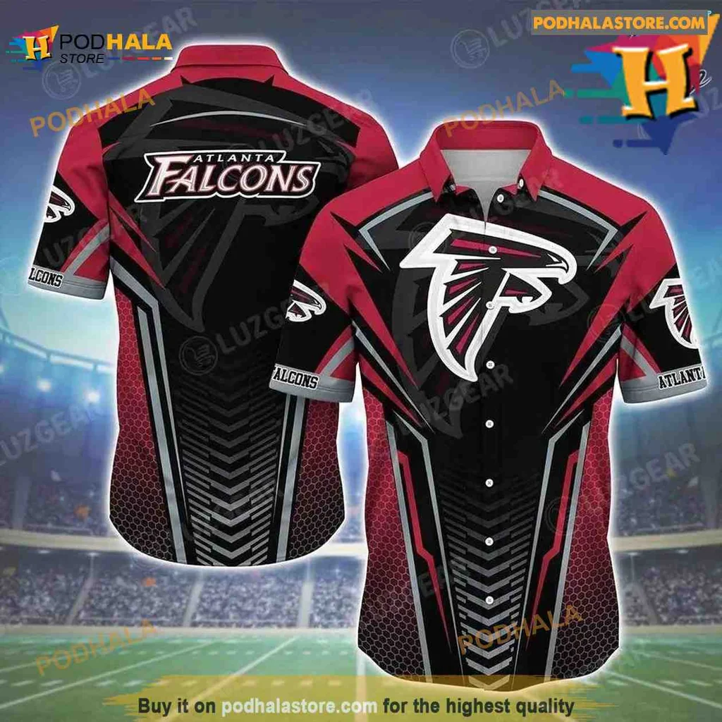 Atlanta Falcons Hawaiian Shirt With Bold Logo And Team Colors