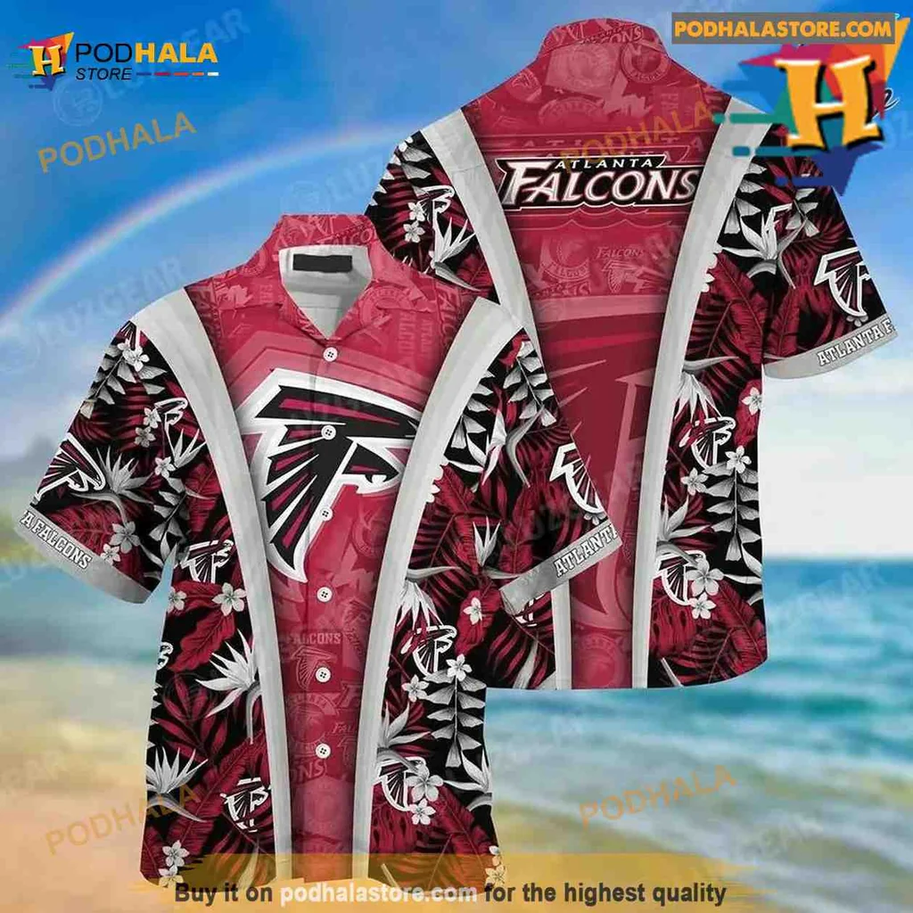 Atlanta Falcons Tropical Aloha Shirt With Vibrant Summer Patterns