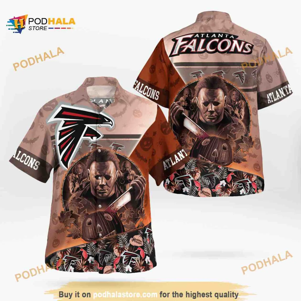 Atlanta Falcons Tropical Hawaiian Shirt With Bold Team Logo