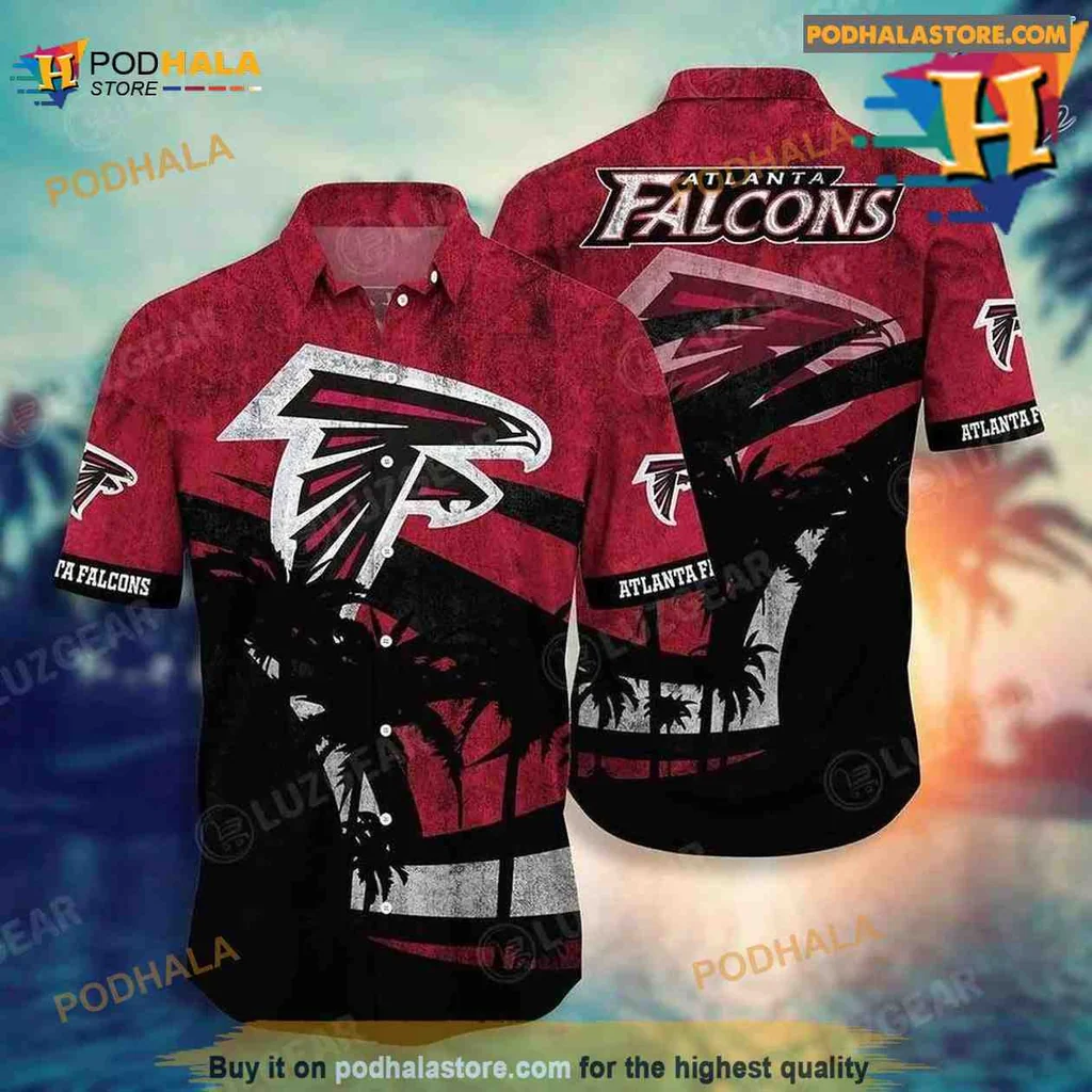 Atlanta Falcons Tropical Hawaiian Shirt With Vibrant Logo And Patterns