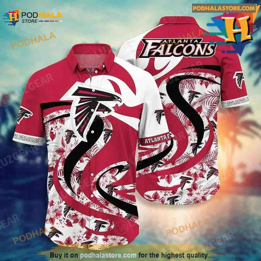 Atlanta Falcons Tropical Hawaiian Shirt With Vibrant Team Logo