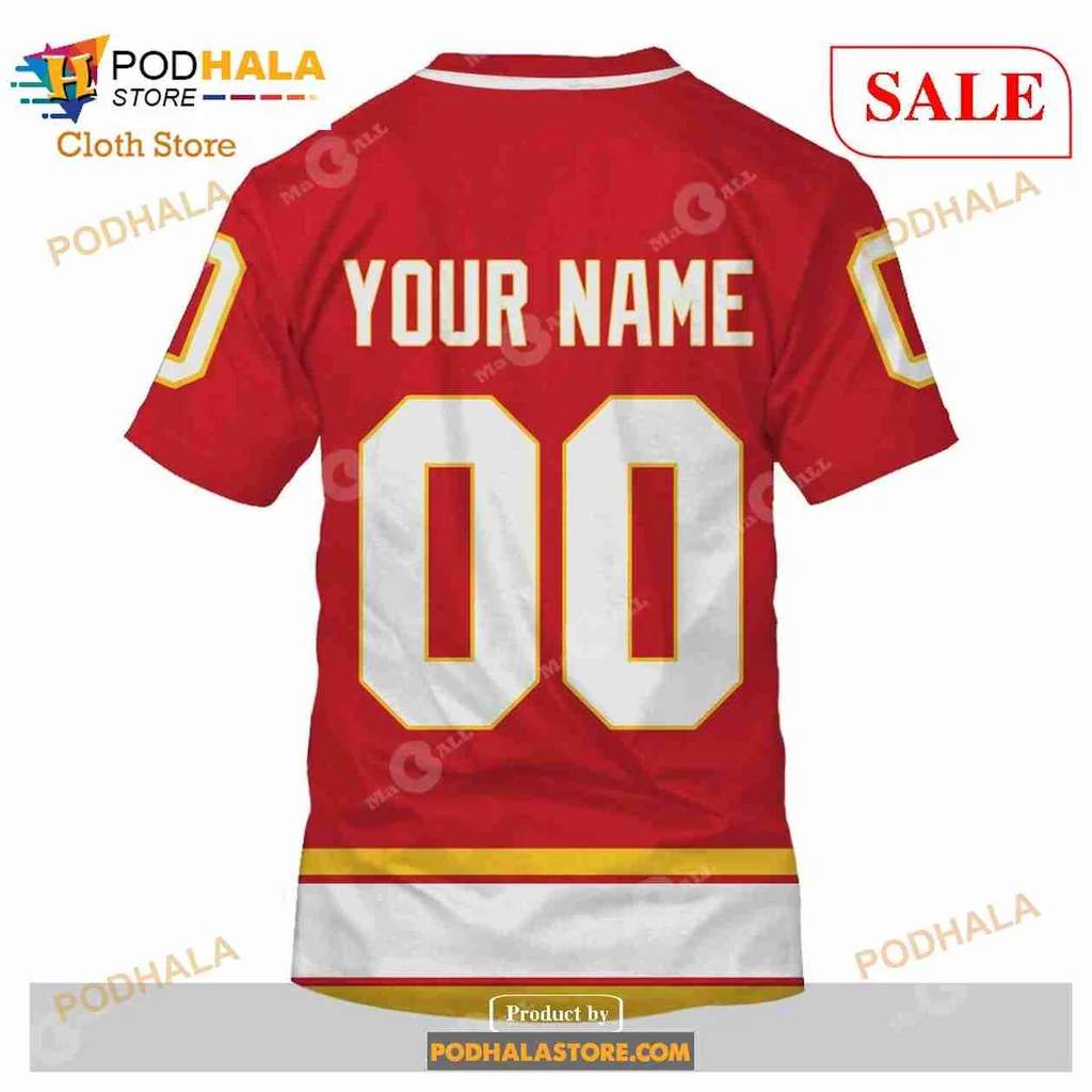Atlanta Flames Vintage Hoodie With 3d Logo And Stripes - Product View 6 Atlanta Flames Vintage Hoodie With 3d Logo And Stripes - Product View 6