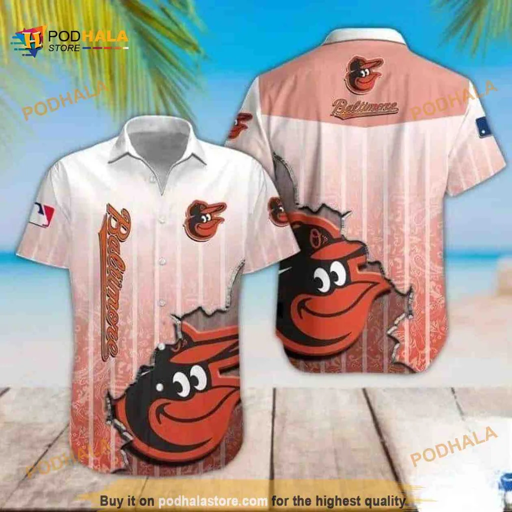 Baltimore Orioles Hawaiian Shirt With Vibrant Logo Design