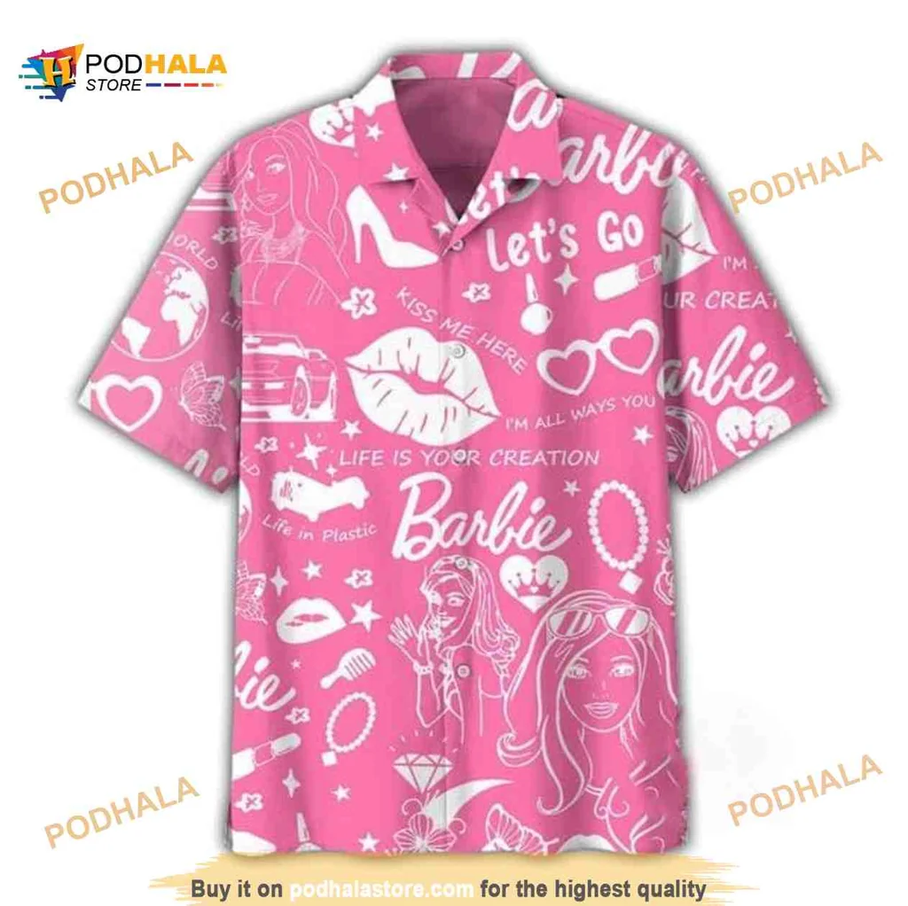 Barbie Aloha Shirt, Come On Barbie Lets Go Party Hawaiian Shirt