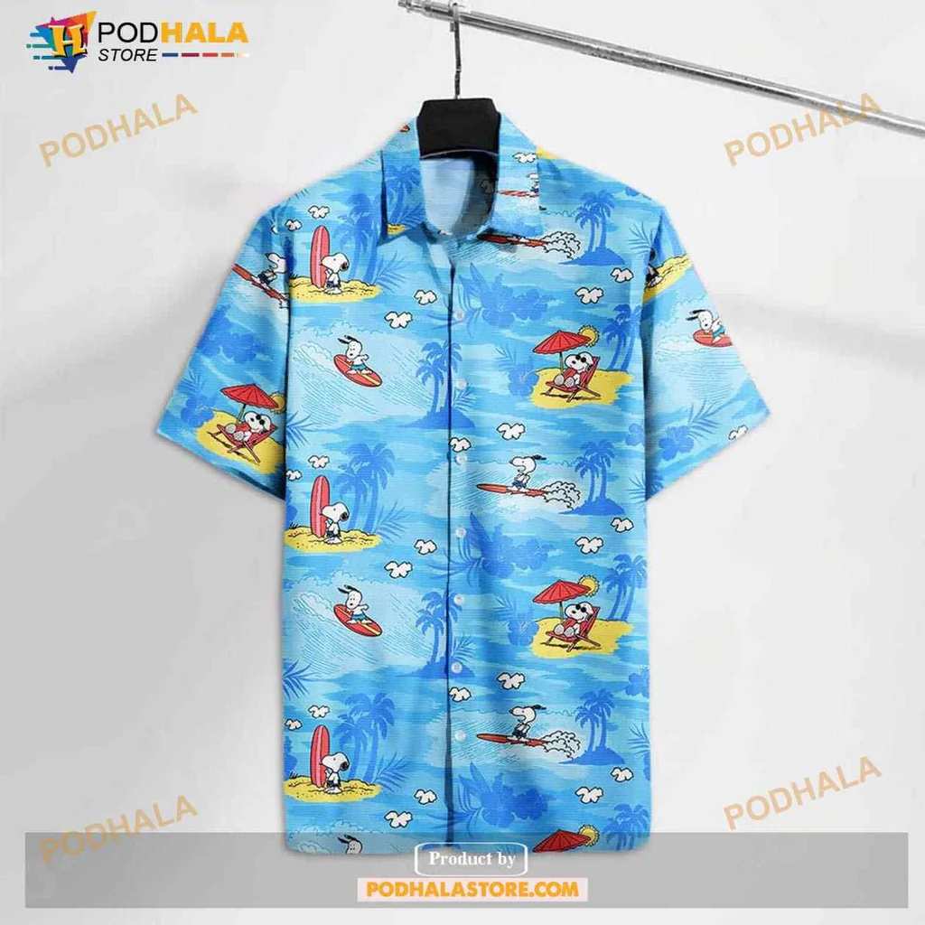 Beagle Dog Beach Hawaiian Shirt, Cute Cartoon Beagles In Sunglasses