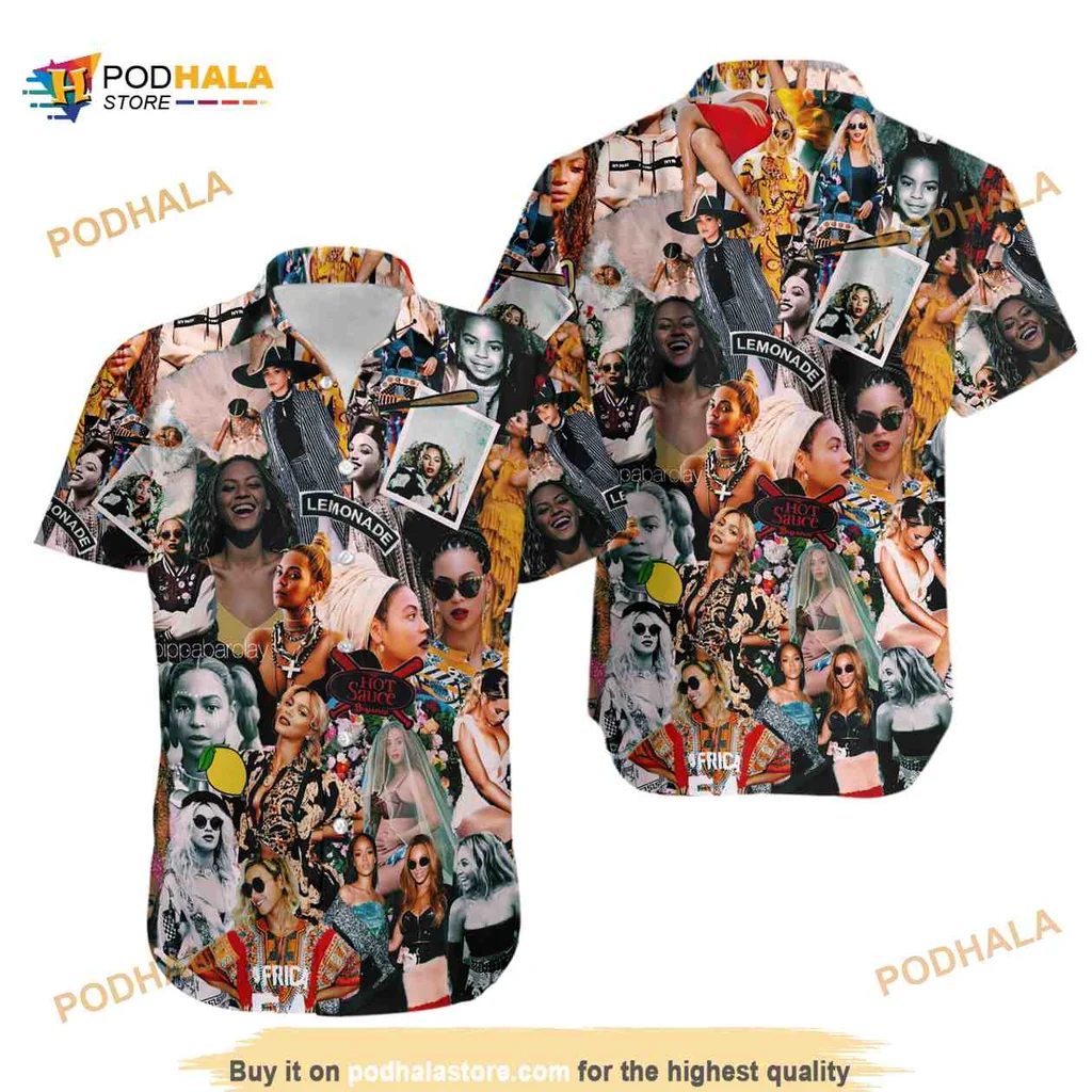 Beyonce Renaissance Tour Hawaiian Shirt With Vibrant Collage Design