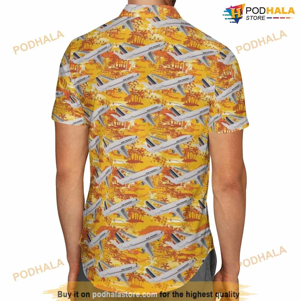 Boeing 737 200 Aloha Shirt With Tropical Design And Airplane Pattern Boeing 737 200 Aloha Shirt With Tropical Design And Airplane Pattern