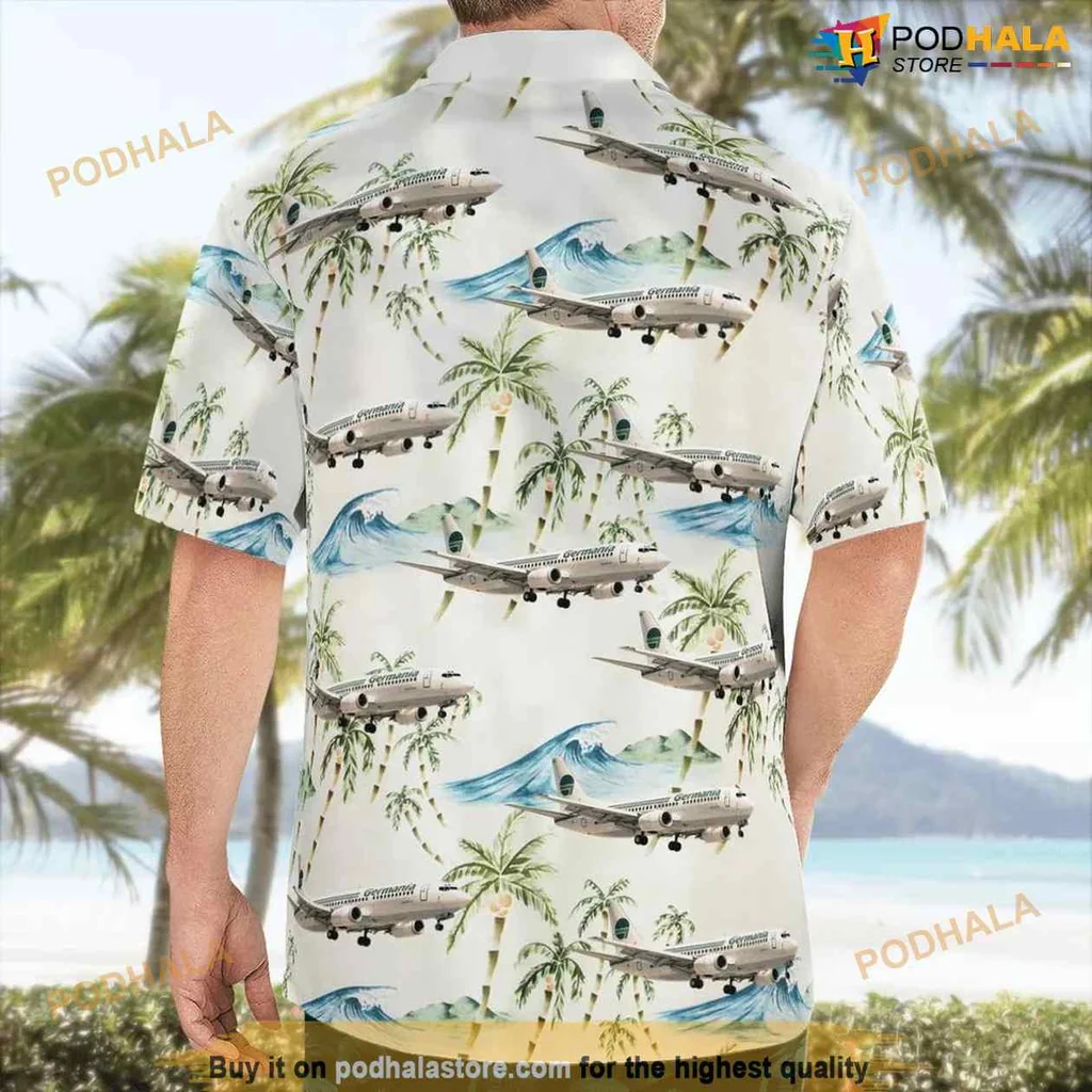 Boeing 737 300 Tropical Shirt With Tropical Design And Palm Trees Boeing 737 300 Tropical Shirt With Tropical Design And Palm Trees