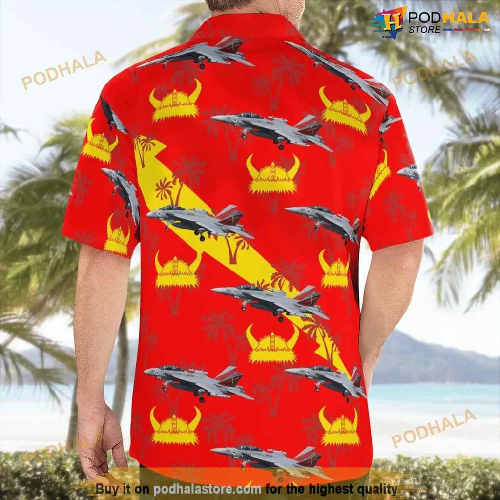 Boeing Ea 18g Growler Aloha Shirt With Military Aircraft And Tropical Motifs Boeing Ea 18g Growler Aloha Shirt With Military Aircraft And Tropical Motifs