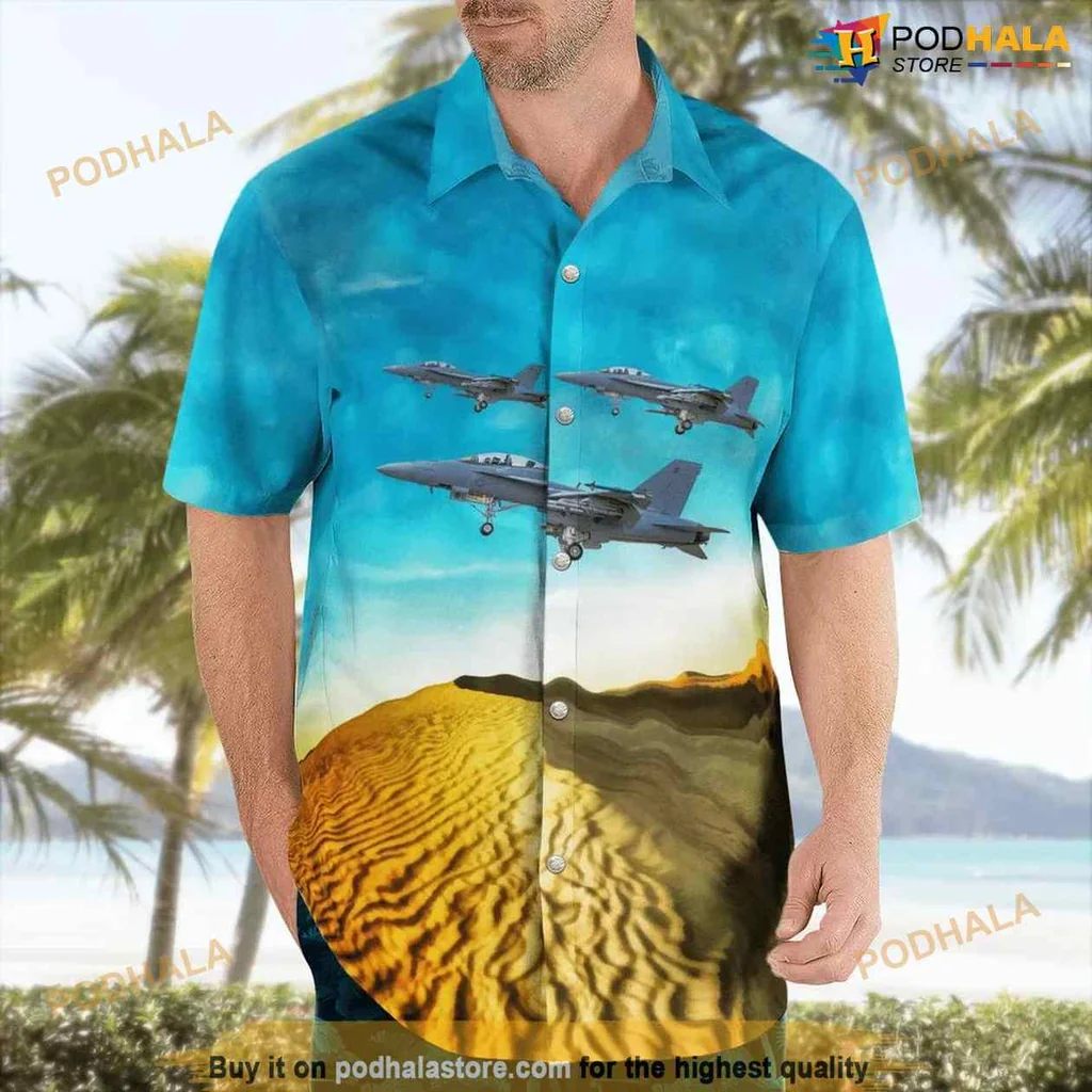 Boeing Fa 18f Super Hornet Hawaiian Shirt Featuring Vibrant Aviation Design