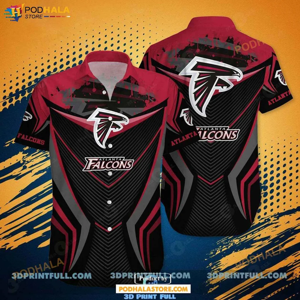 Bold Atlanta Falcons Hawaiian Shirt, Vibrant Summer Design For Nfl Fans