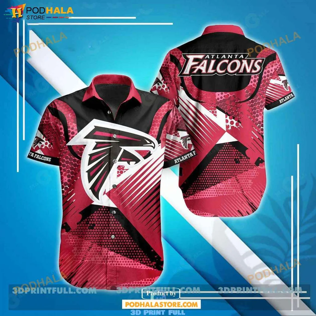Bold Falcons Spirit Shirt, Vibrant Red And Black Design For Summer Events