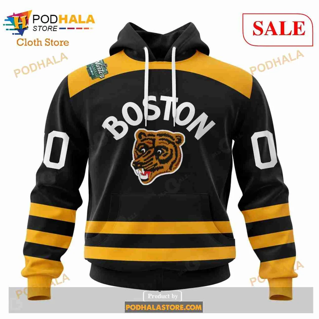 Boston Bruins Bear 3d Hoodie With Bold Boston Design