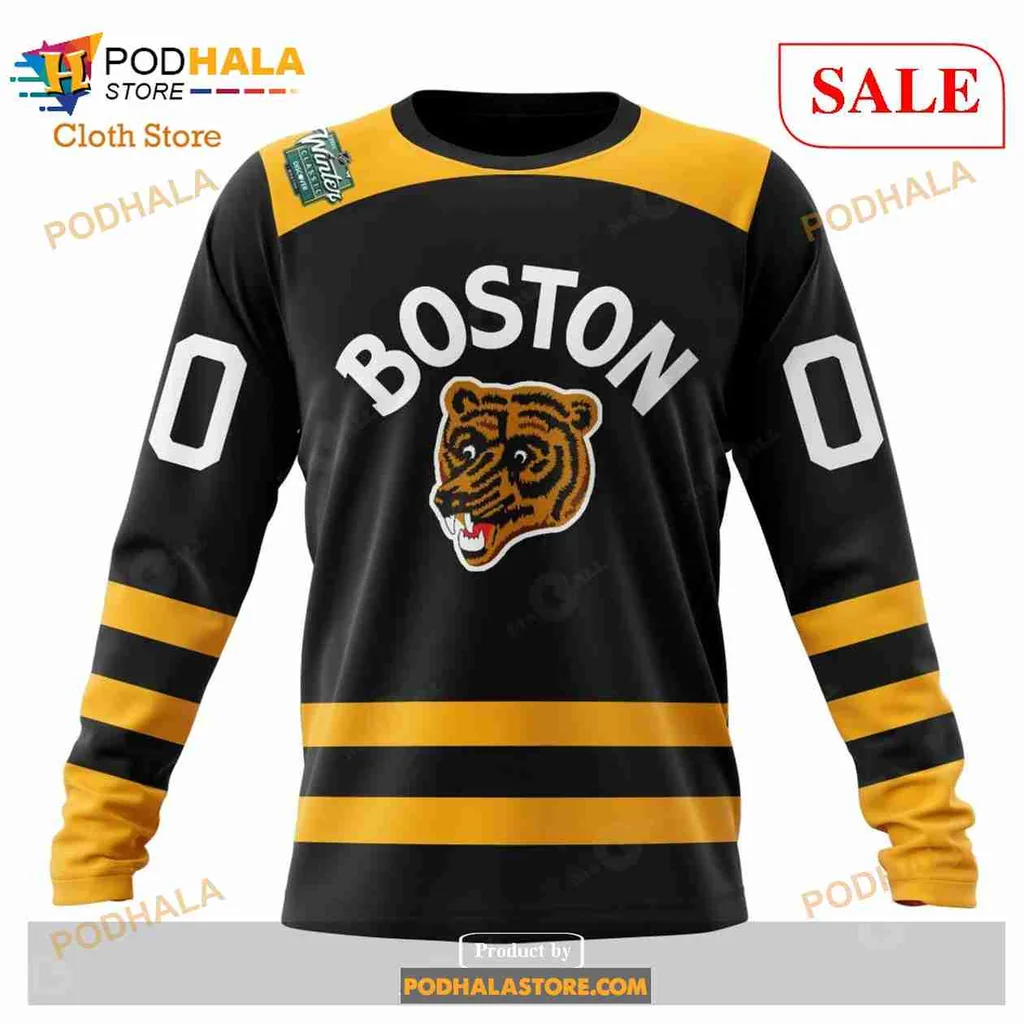 Boston Bruins Bear 3D Print Hoodie With Bold Boston Design Boston Bruins Bear 3D Print Hoodie With Bold Boston Design