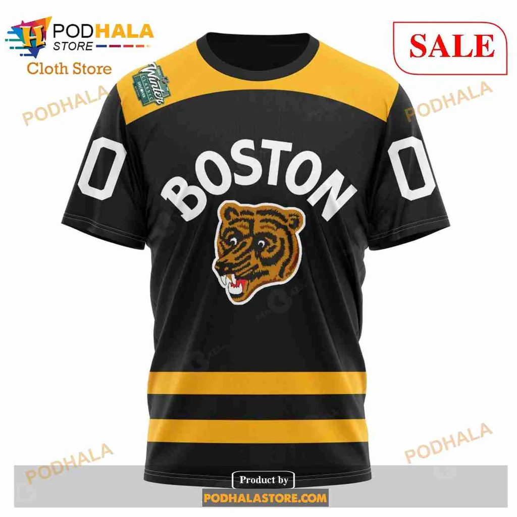 Boston Bruins Bear 3d Hoodie With Bold Boston Design - Product View 6 Boston Bruins Bear 3d Hoodie With Bold Boston Design - Product View 6