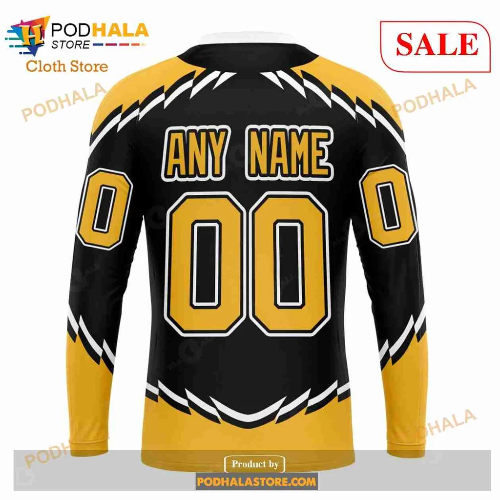 Boston Bruins Bear 3d Hoodie With Retro Yellow Accents - Product View 5 Boston Bruins Bear 3d Hoodie With Retro Yellow Accents - Product View 5