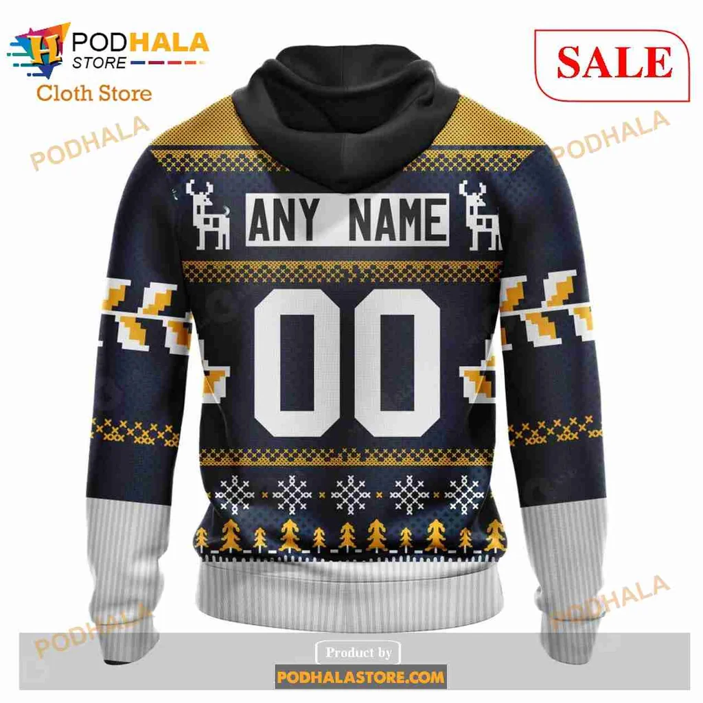 Boston Bruins Christmas Hoodie Featuring AOP Sweater Design Boston Bruins Christmas Hoodie Featuring AOP Sweater Design