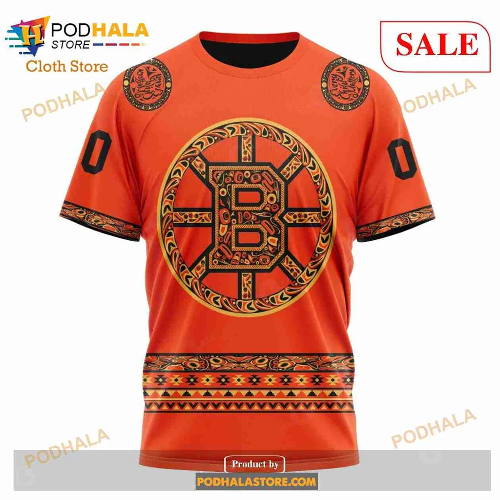 Boston Bruins National Day For Truth And Reconciliation Hoodie 3d - Product View 6 Boston Bruins National Day For Truth And Reconciliation Hoodie 3d - Product View 6