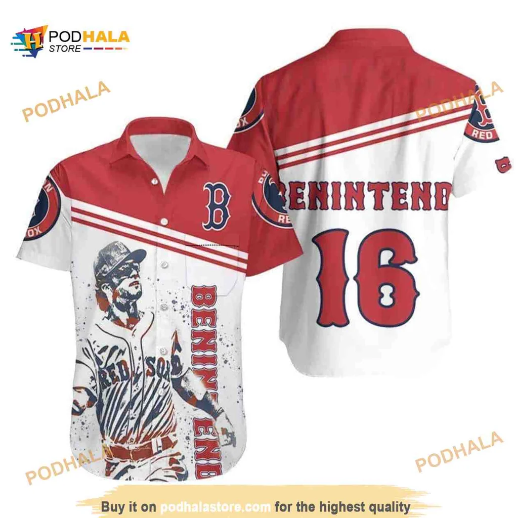 Boston Red Sox Baseball Fan Hawaiian Shirt With Player Design