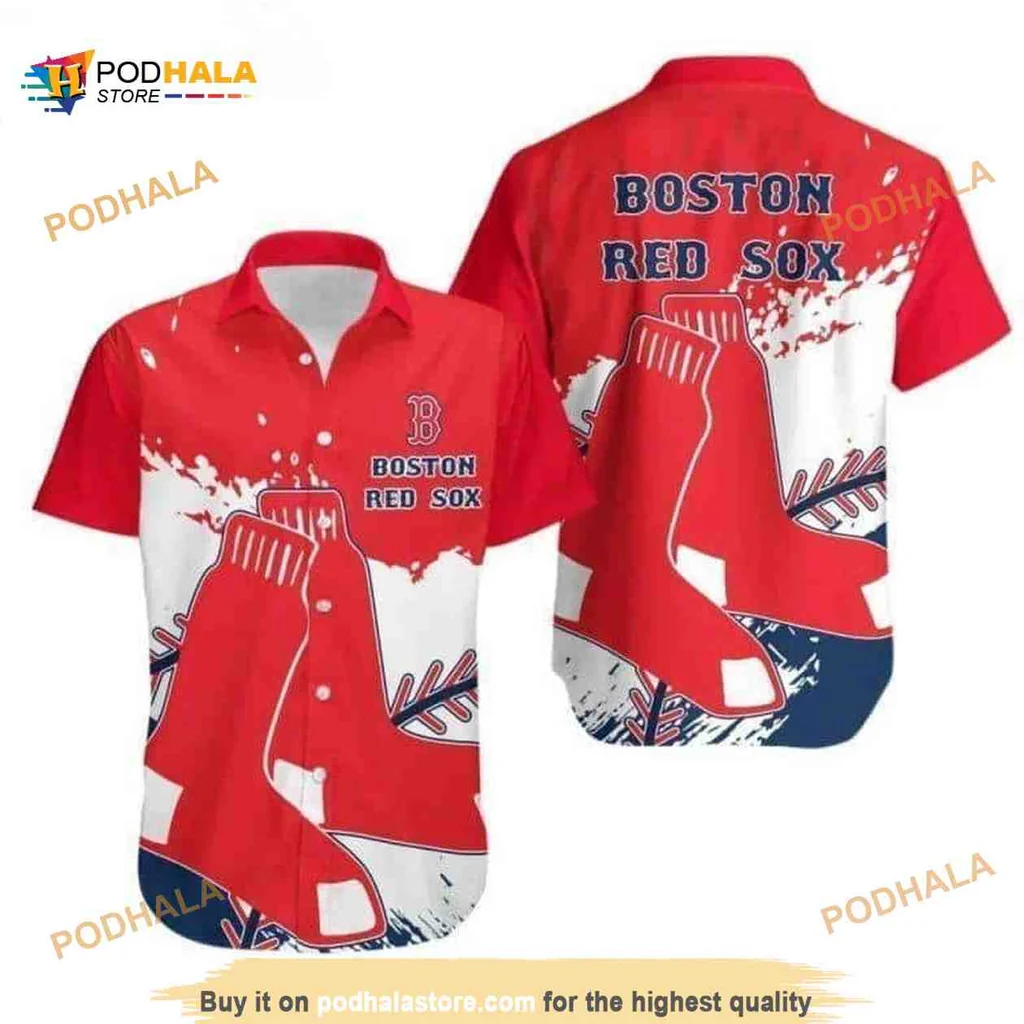 Boston Red Sox Hawaiian Shirt With Bold Team Colors And Iconic Design