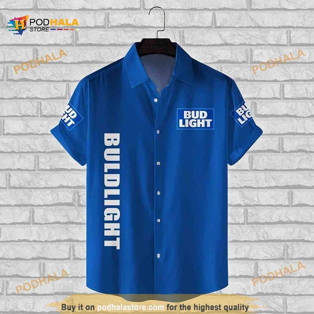 Bud Light Hawaiian Shirt With Bold Design For Beer Lovers