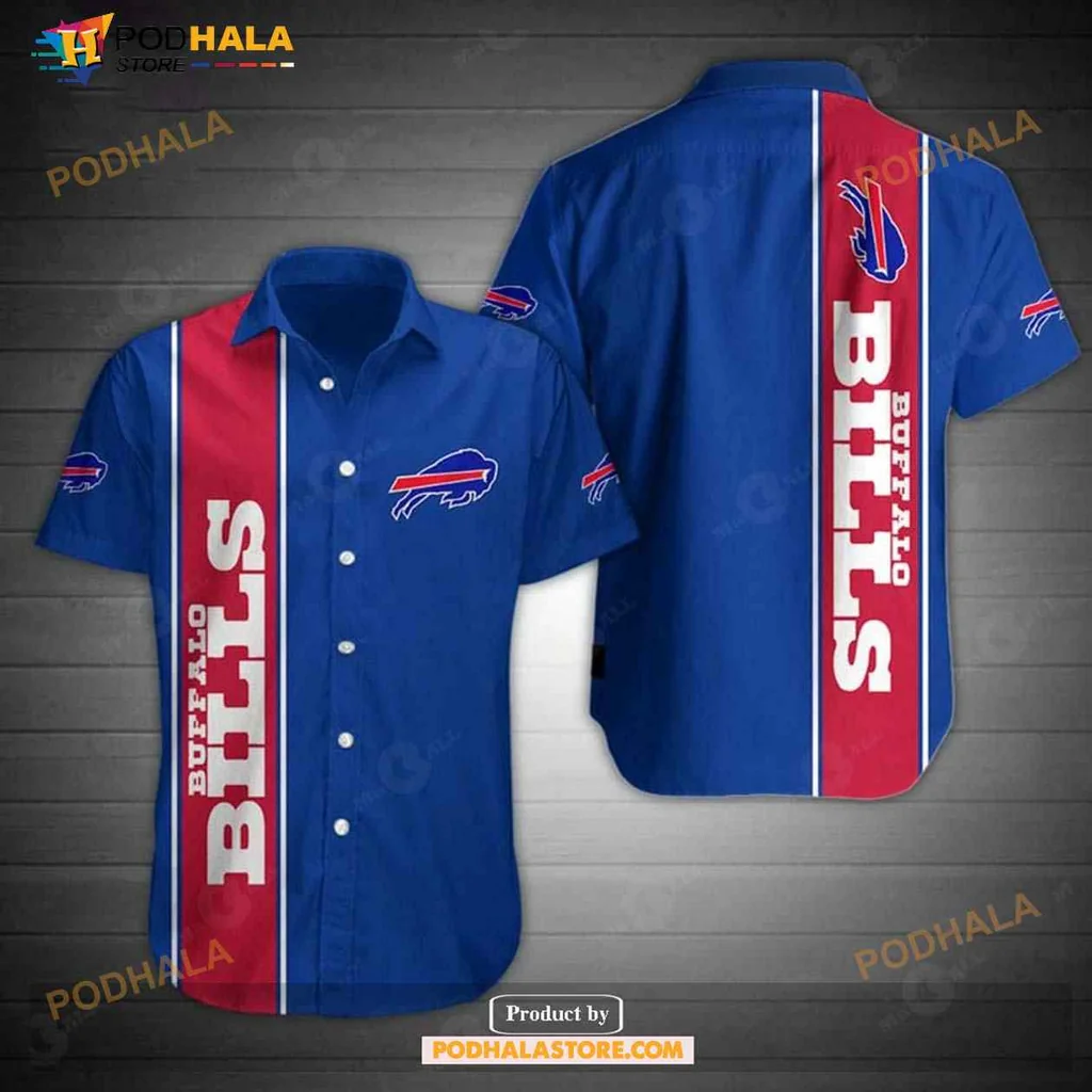 Buffalo Bills Aloha Shirt With Bold Team Colors And Logo