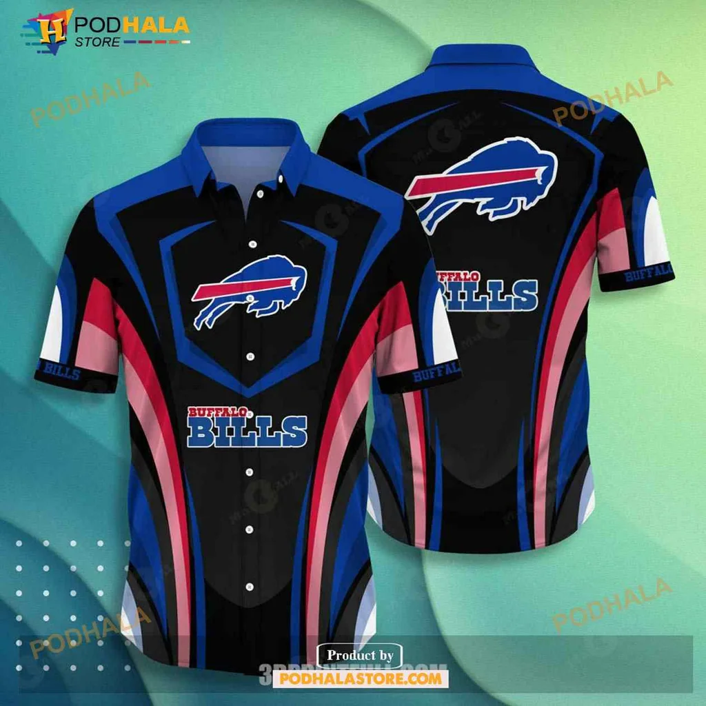 Buffalo Bills Fan Aloha Shirt With Vibrant Tropical Design
