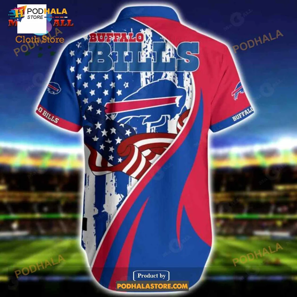 Buffalo Bills Fan Hawaiian Shirt With Patriotic Buffalo Design